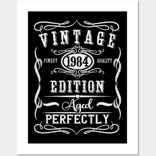 Vintage 1984 40th Birthday Posters and Art